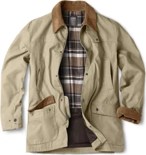 CQR Men's Flannel Lined Shirt Jackets, Long Sleeved Rugged Plaid Cotton Brushed Suede Shirt Jacket