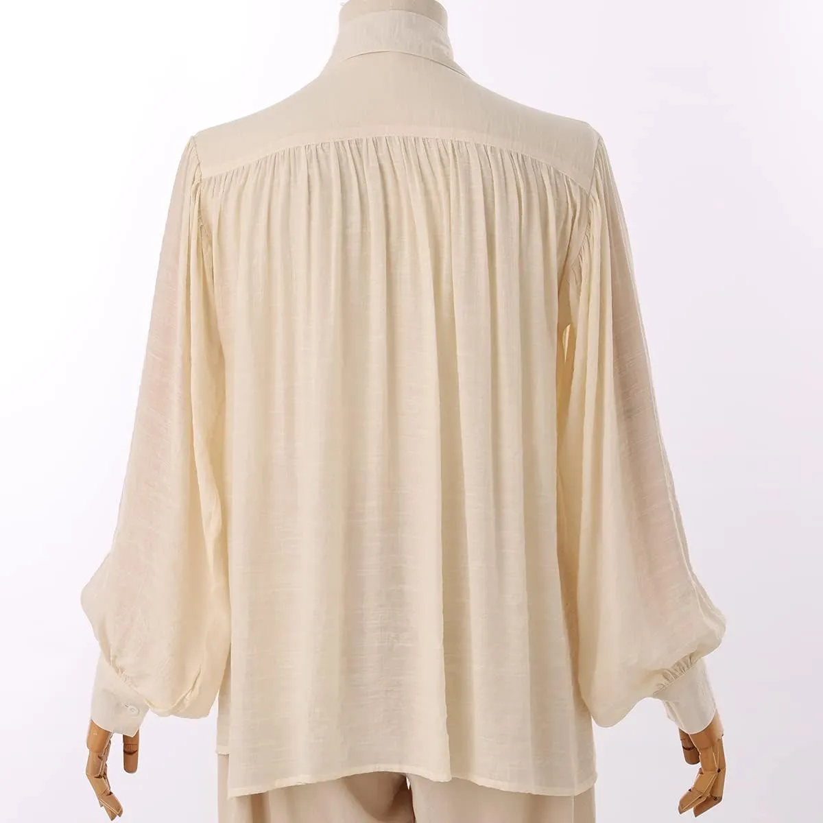 GRACEART Pirate Shirt Men Vampire Renaissance Shirts Victorian Ruffled Medieval Costume Cotton Linen Shirt