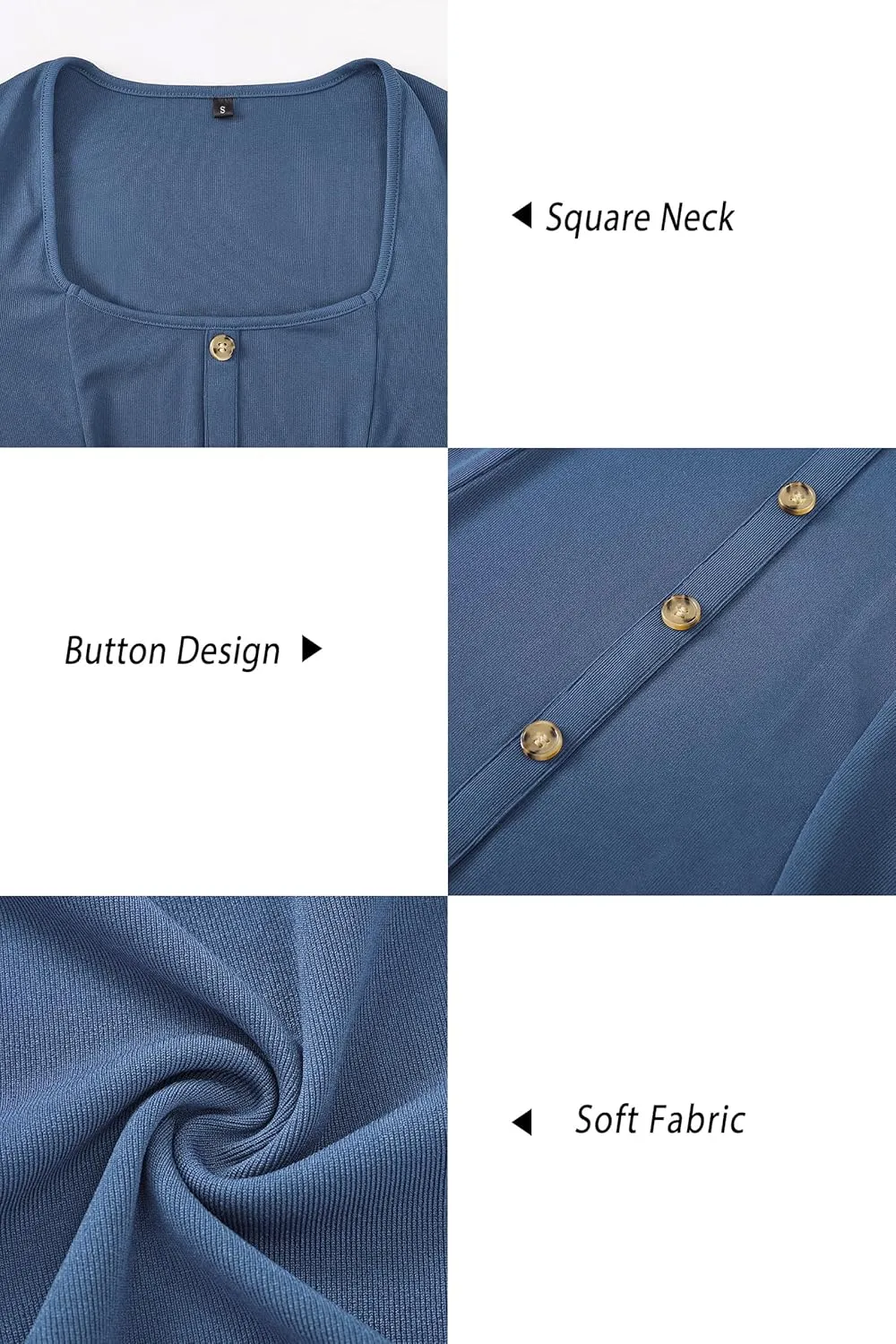 Newshows Women 2024 Fall Dress Long Sleeve Holiday Outfits Square Neck Casual Winter Ribbed Knit Dresses Trendy