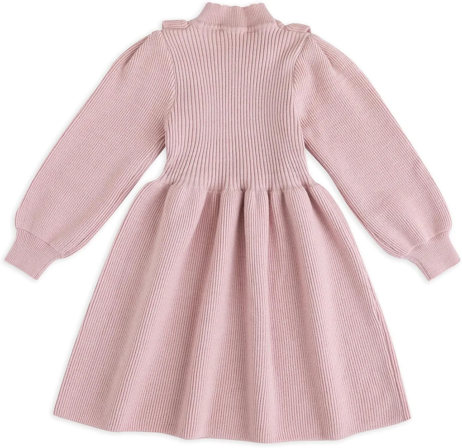 Simplee kids Baby Little Girls' Long Sleeve Sweater Dress Knit Warm Sweater Outfit Dress for Toddler Girls 6M-5T