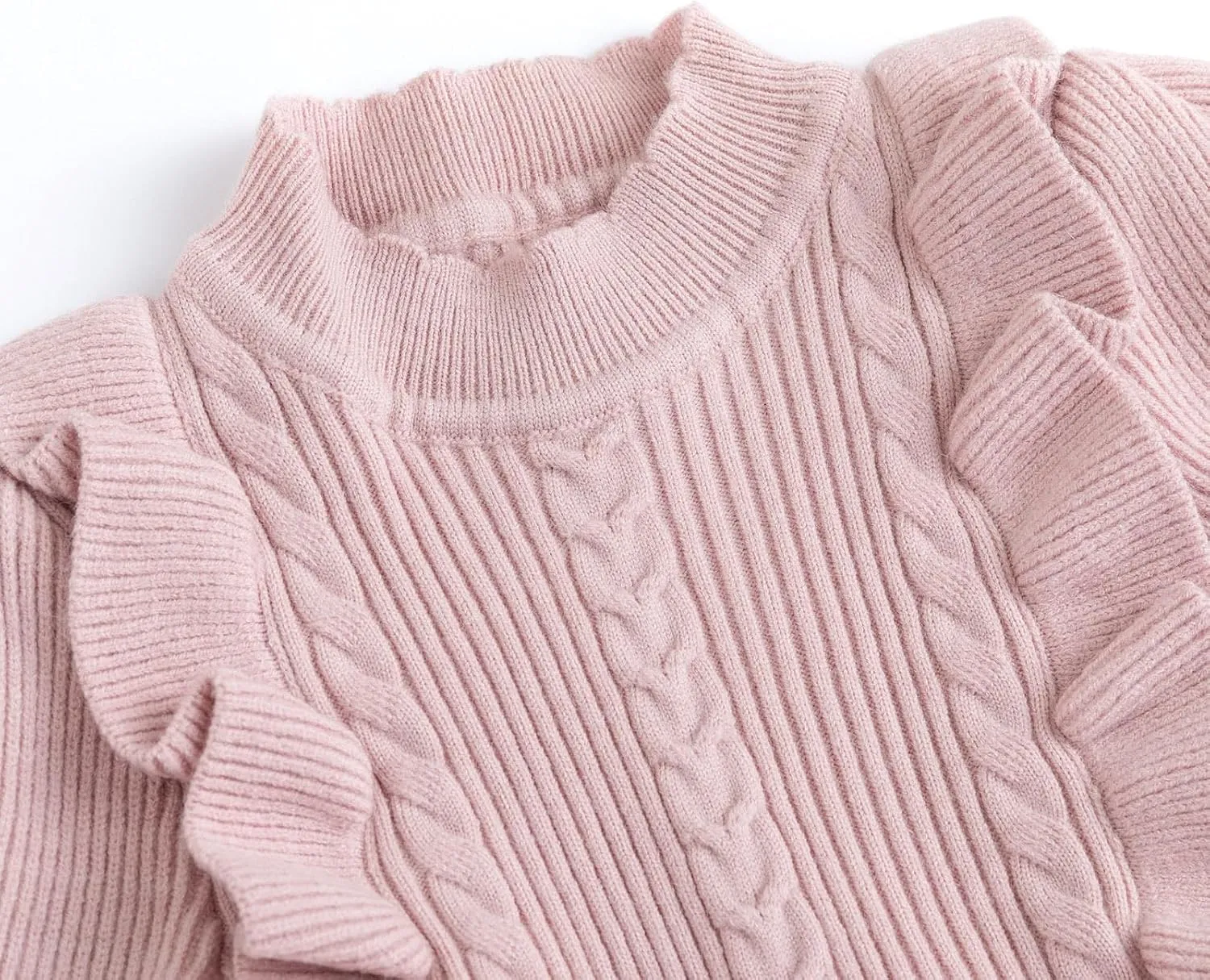 Simplee kids Baby Little Girls' Long Sleeve Sweater Dress Knit Warm Sweater Outfit Dress for Toddler Girls 6M-5T
